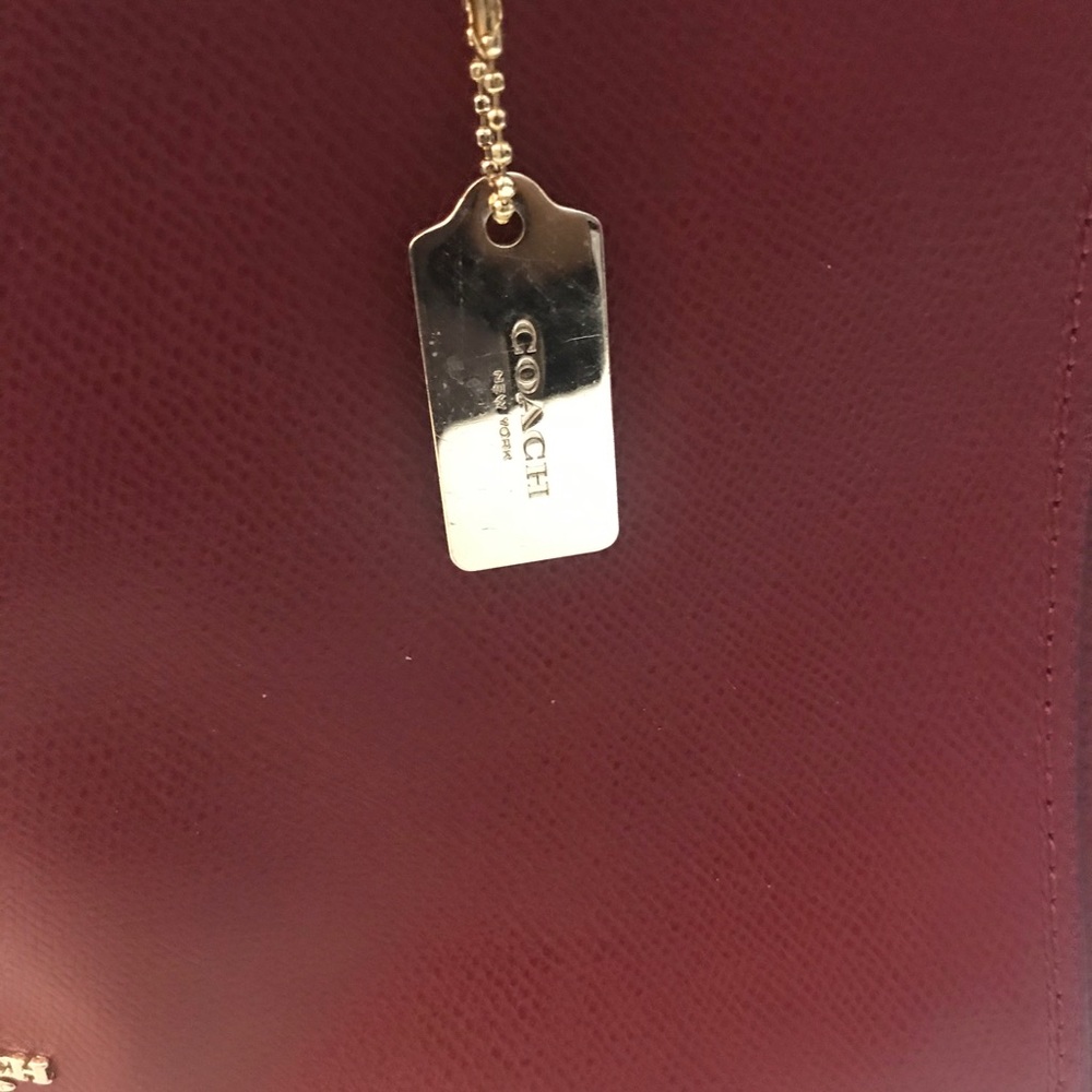Coach Large Tote 36554 red. Leather - Picture 3 of 14